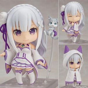 Emilia Re Q Version Figure Re: la vie dans un monde différent de Zero Toy Figurines d'anime japonais Collection de modèles d'action C19041501