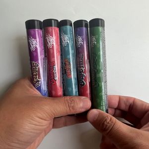 Tubes en plastique noire vide 1G sac à dos boyz boyz connecté jungle garçons preroll blagues up runty emballage packwoods wax joint lien labs runntz runty tube