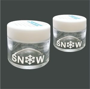 Vacío 3.5g 0.123oz Impresión 3D NIEVE Diamante Infundido Seleccionar Flor Jarro de vidrio Paquetes de tubos Preroll Tarro de caramelo