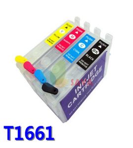 Cartouche rechargeable vide pour Epson T1661 T1662 T1663 T1664 Refipillable Cartridge Suit pour imprimante ME101 ME10 Witharc Chips3852307