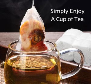 Tébags de thé vides Matériau de qualité alimentaire Filtre Filtre Sac à four à telle de thé jetable Infuseur de thé jetable entier pas cher 1838428