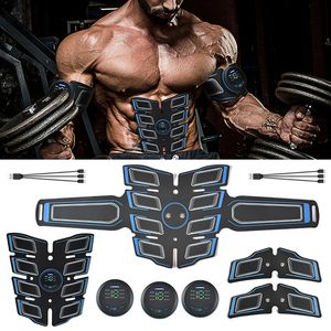 EMS Estimulador muscular abdominal Entrenador Esculpir el cuerpo Adelgazar Conexión USB Equipo de ejercicios Equipo de entrenamiento Músculos Electroestimulador Masaje