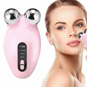 EMS Masseur facial à rouleau microcurrent visage de soulèvement machine de levage V-Face Roller Massageur Skin REJUNIGNATI ANTI-WRINKING BEAUTY Device B3XM # #