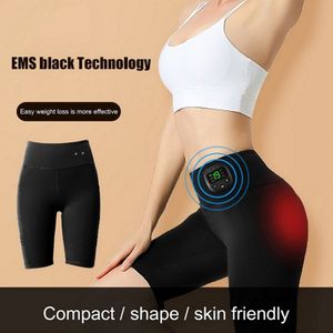 Traje de entrenamiento EMS, pantalones cortos, estimulación muscular de microcorriente inalámbrica, dispositivo de entrenamiento de masaje adelgazante para gimnasio en casa