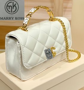 Sac Lingge à main en émail, sac à bandoulière avec chaîne en cuir véritable, sac à bandoulière de remplacement avec Logo MARRY KOSS, nouvelle mode 2023