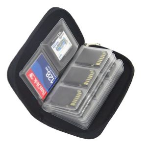 Enclacement 22 Slots Memory Memory Carte CF / SD Carte Herde Boîte de portefeuille de stockage de cartes mémoire pour CF / SD / Micro SD / SDHC / MS / DS CAME CAMER