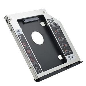 Enclosure para HP EliteBook 2530p 2540p Aluminio 2nd HDD Caddy 9.5 mm SATA a SATA 3.0 2.5 