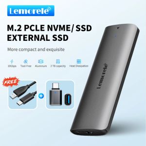 Enceinte LeMorele SSD Enceinte M.2 NVME USB 3.1 10 Gbps PCIe M.2 Boîtier de cas SSD externe pour le disque dur externe M / B + M CLÉ M.2 SSD