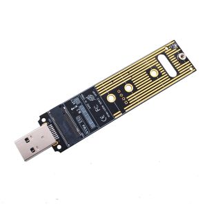 Enceinte M.2 NVME SSD à USB 3.1 USB A adaptateur 10 Gbps M.2 NVME à USB Carte Reader M.2 NVME USB3.0 Convertisseur de test externe pour M2 NVME SSD