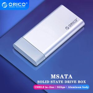 Enclosure Orico MSATA Disque dur Disque MSG ALLALUMINUM UBS3.0 Boîte à disque dur MSATA Boîte de disque dur SSD Boîte externe portable