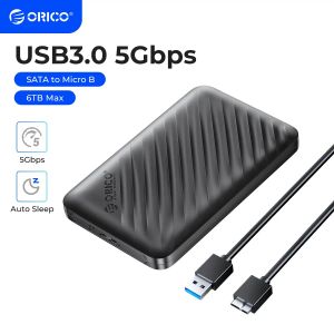 Enceinte ORICO USB3.0 5 Gbps enclos du disque dur 2,5 pouces SATA à micro B HDD SSD Case Sleep Auto Sleep for PC ordinateur portable HDD