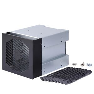 Boîtier XTXINTE 5 pouces 3 x baies de lecteur optique à 4 baies 3,5 pouces SATA SAS HDD Cage support de support plateau de disque dur Caddy adaptateur convertisseur