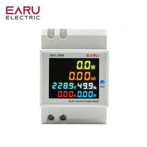 Compteurs d'énergie Din Rail Voltmètre numérique Courant Puissance Wattmètre Électrique kWh Compteur Fréquence Volt Amp Moniteur AC 220V 110V 380V 100A 230428