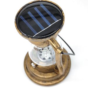 Économie d'énergie Énergie à lampe tempête à LED rechargeable avec poignée de transport, Lantern de bougies solaires rétro scintillantes Solar