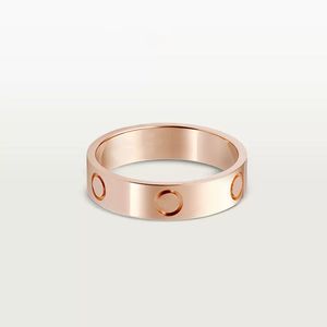 Bagues de fiançailles pour femmes, bagues d'amour de styliste, 4mm, 5mm, 6mm, en acier titane, argent, plaqué or, célèbre bague en diamant pour hommes, cadeau de la Saint-Valentin, zb010