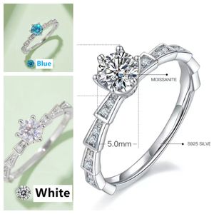 Bagues de fiançailles bijoux bague de mariage anneaux pour femmes bague de desiner or moissanite bague Givence femmes blanc doré rose bleu moissanite cadeau pour maman M12B 5A qualité