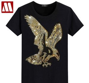 Camiseta de manga corta Manga de diamante estilo Inglaterra Fancy Tshirt Man Diamond de manga corta