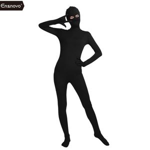 Ensnovo-body Zentai para mujer, traje de LICRA y nailon con ojos abiertos, mono leotardo para mujer, Cosplay, fiesta de Halloween 2289