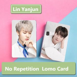 Sobres nueve por ciento de la tarjeta Lin Yanjun Lomo con la postal de la foto del álbum impreso Evan Lin alrededor de la serie 2