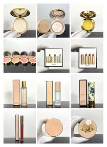 EPACK polvo prensado maquillaje polvos de belleza Mat Naturel 4 colores rubor en polvo 5,5g mejillas ojos luminoso mate bálsamo para el cuidado de los labios colorete