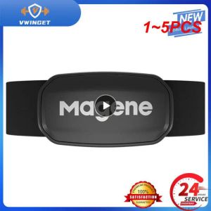 Équipement 1 ~ 5pcs Magène Mover H64 Capteur de fréquence cardiaque Double Mode Ant Bluetooth avec sangle de sang