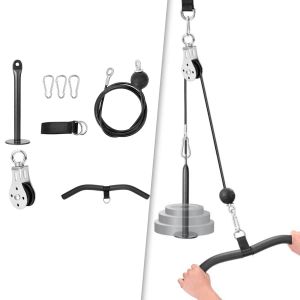 Équipement Fiess Lift Poulley Cable Poulle System Home Gym Exercice Equipment avec chargement de chargement pour les entraînements ARM Avant-bras triceps