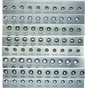 Équipements en carbure de tungstène Plate de tirage pour la forme de bijoux de la forme ronde outils bijoux outils d'orfèvre