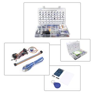 EQV Mega 2560 Project Le kit de démarrage le plus complet pour Arduino Mega2560 Nano avec LCD1602 IIC / Capteur / tutoriel à ultrasons