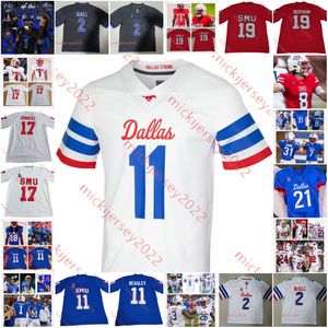 Eric Dickerson Maillot de football SMU Mustangs Courtland Sutton Cole Beasley Kenneth Acker Paul Page Doak Walker Maillots SMU cousus sur mesure pour hommes