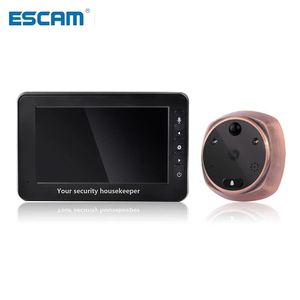 ESCAM 4.3 pulgadas 3MP Door Intercomituya Peephole Viewer Detección de movimiento Video Puerta Teléfono