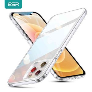 ESR Phone 12 mini 12 Funda transparente Vidrio templado 12 /12 Pro Max Fundas ECHO Fundas
