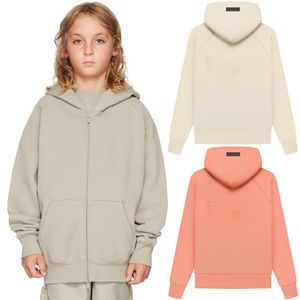 ESS Ropa para niños Niños con capucha Suéter Chaqueta Sudaderas con capucha Chicas Sudadera de felpa Carta Diseñador Niños pequeños Top Abrigo suelto Niños Jóvenes Ropa exterior Kid Hoody 11uU #