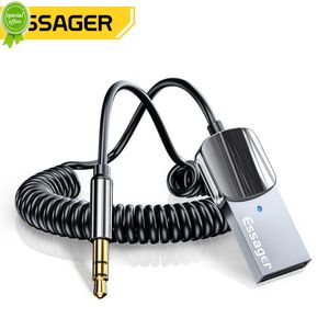 EssagerBluetooth Aux Adapter Wireless Car Bluetooth Receiver USB to 3.5mm Jack Audio Music Mic Handsfree Adapter for Car Speaker
