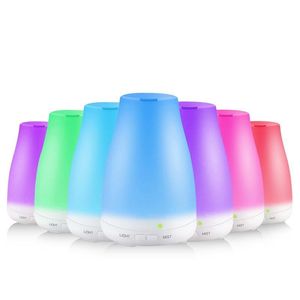 Diffuseur d'huiles essentielles humidificateur Aroma Humidifier 7 couleurs LED Night Light Diffuser Ultrasonic Cool Mist Fresh Air Aromatherapy