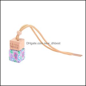 Diffuseurs D'huiles Essentielles Parfums De Maison Décor Jardin 8 Ml Imprimé Mode Lanyard Voitures Par Bouteille Bouteilles Vides Créatives Voiture Pendentif Pers