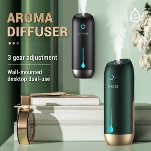 Essential Oils Diffusers Portable Air Purifiers for Home Fragrance Oil Smart Aroma Diffuser Car Air Freshener 3 Modes Wall-Mounted Perfume Mist Maker 230923