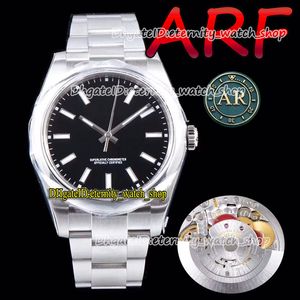 Eternity Watches ARF 114300 Super Version 3132 AR3132 Automatic SS+ 904L Steel Bracelet And Case (Puede pasar la prueba internacional 904Ls) Black Dial Mens Watch 4000005