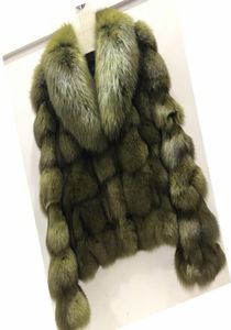 ETHEL ANDERSON Chaquetas reales genuinas de lujo Abrigos con cuello para damas Prendas de abrigo cortas de zorro en prendas de piel T2001049557813