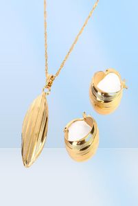 Ensemble de pendentifs de boucles d'oreilles éthiopiennes Joias Ouro, bijoux remplis d'or 24 carats, ensembles de bijoux de mariée africaine2563766