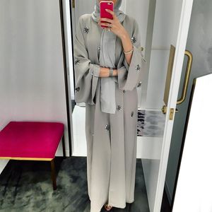 Ropa étnica Abaya Kimono Kaftan Dubai Islam Musulmán Hijab Vestido Abayas Caftan Marocain Qatar Oman Turquía Ropa para mujeres Robe Femme 230529