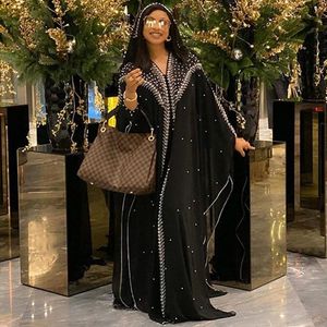 Vêtements ethniques robes africaines pour femmes 2021 afrique Robe conception Bazin mousseline de soie longue bâton diamant manches Dashiki Robe dame