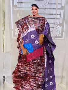 Vêtements ethniques Bazin Riche Robes du Sénégal Africain Dashiki Robe pour la fête de mariage traditionnelle Robes de soirée imprimées