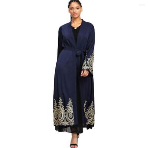 Vêtements ethniques Dubai Style Abaya femmes Cardigan musulman Burkha Jalabiya Maxi Robe caftan Kimono turquie Ramadan islamique dames Robe