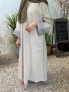 Ropa étnica Bordado Musulmán Abaya para mujeres Vestido Eid Marruecos Ramadán Abayas Kaftan Islam Oración Vestidos Largo Dubai Árabe Túnica larga