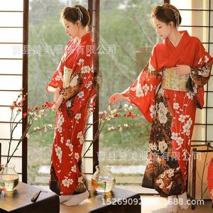 Vêtements ethniques Kimonos Femme Japonais Kimono Cardigan Cosplay Chemise Blouse Yukata Femelle Été Plage Pographie Vêtements 2024