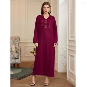 Ropa étnica caftán marroquí Dubai Abaya musulmán vestido Hijab mujeres con capucha vestido de fiesta Jilbab islámico Turquía caftán Ramadan Eid Robe