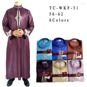 Vêtements ethniques Robe pour hommes musulmans en gros islamique 6 couleurs mélange 72 pièces bonne qualité moyen-orient dubaï 56 58 60 62