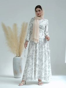 Vêtements ethniques Ramadan Blanc Musulman Abaya Dubaï Turquie Islam Arabe Jalabiya Robes africaines pour femmes Hijab Robe Robe Femme Musulmane Kaftans 231208