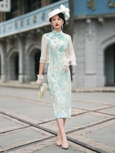 Ropa étnica verano 2022 Qipao vestido de noche mujeres Vintage estilo chino tradicional de talla grande Cosplay elegante Cheongsam vestidos