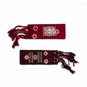 Vêtements ethniques ceintures tibétaines pour Robe Robe broderie Tibet laine ceinture ceinture adulte femmes hommes